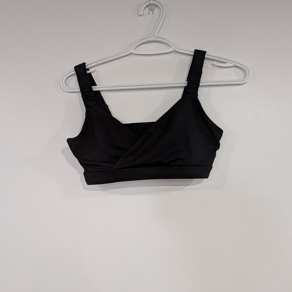 *3/$10* Fabletics Sports Bra (Inserts Missing) Black Size XS